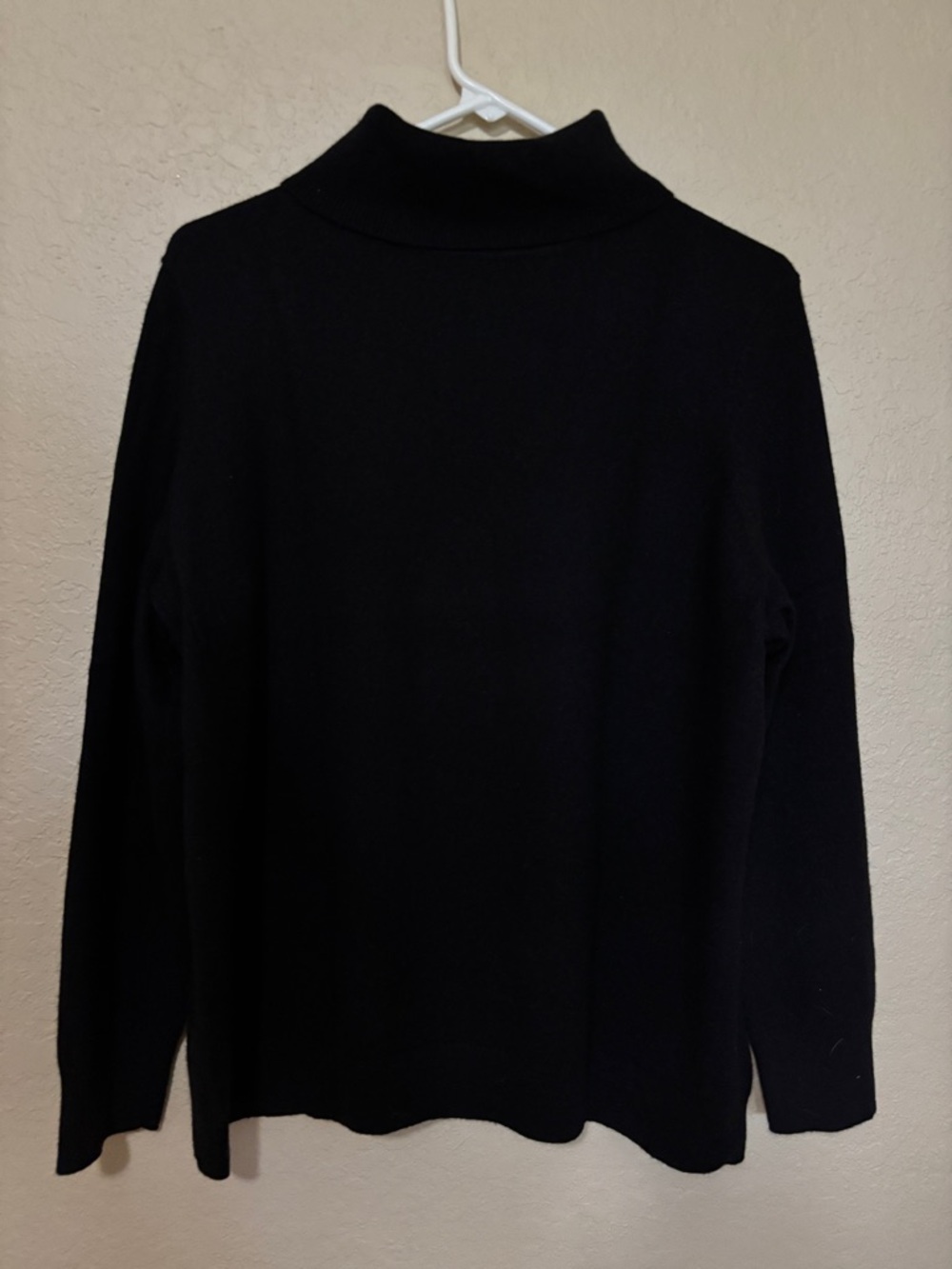 Talbots Women Pure Cashmere Black Turtleneck Sweater